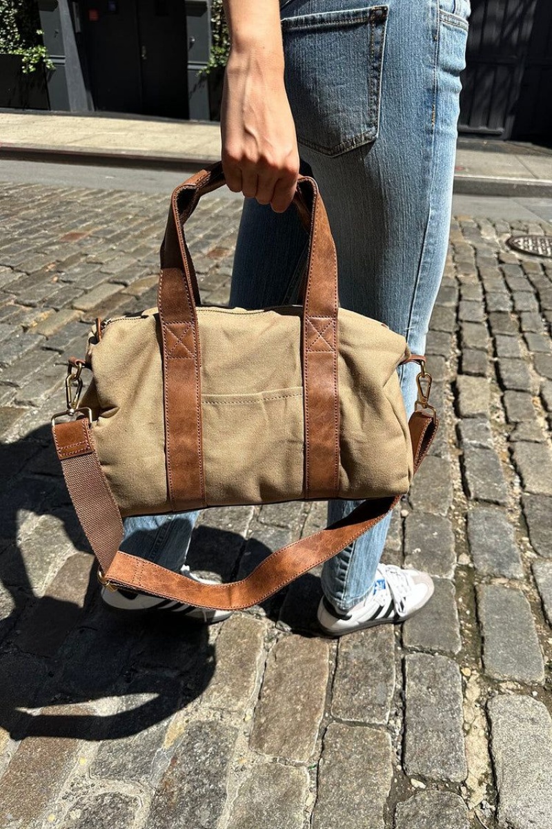 Sacs Brandy Melville Mini Duffle Marron | MFT-34618407